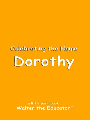 cover image of Celebrating the Name Dorothy